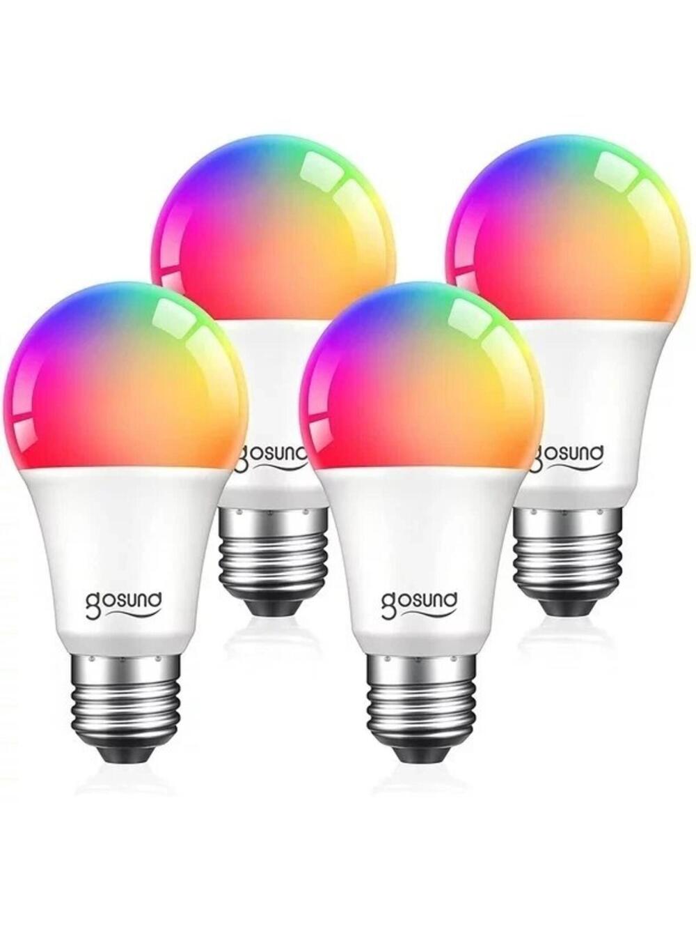 Gosund Smart Light Bulbs, A19 E26 Color Changing Dimmable WiFi LED Bulb
